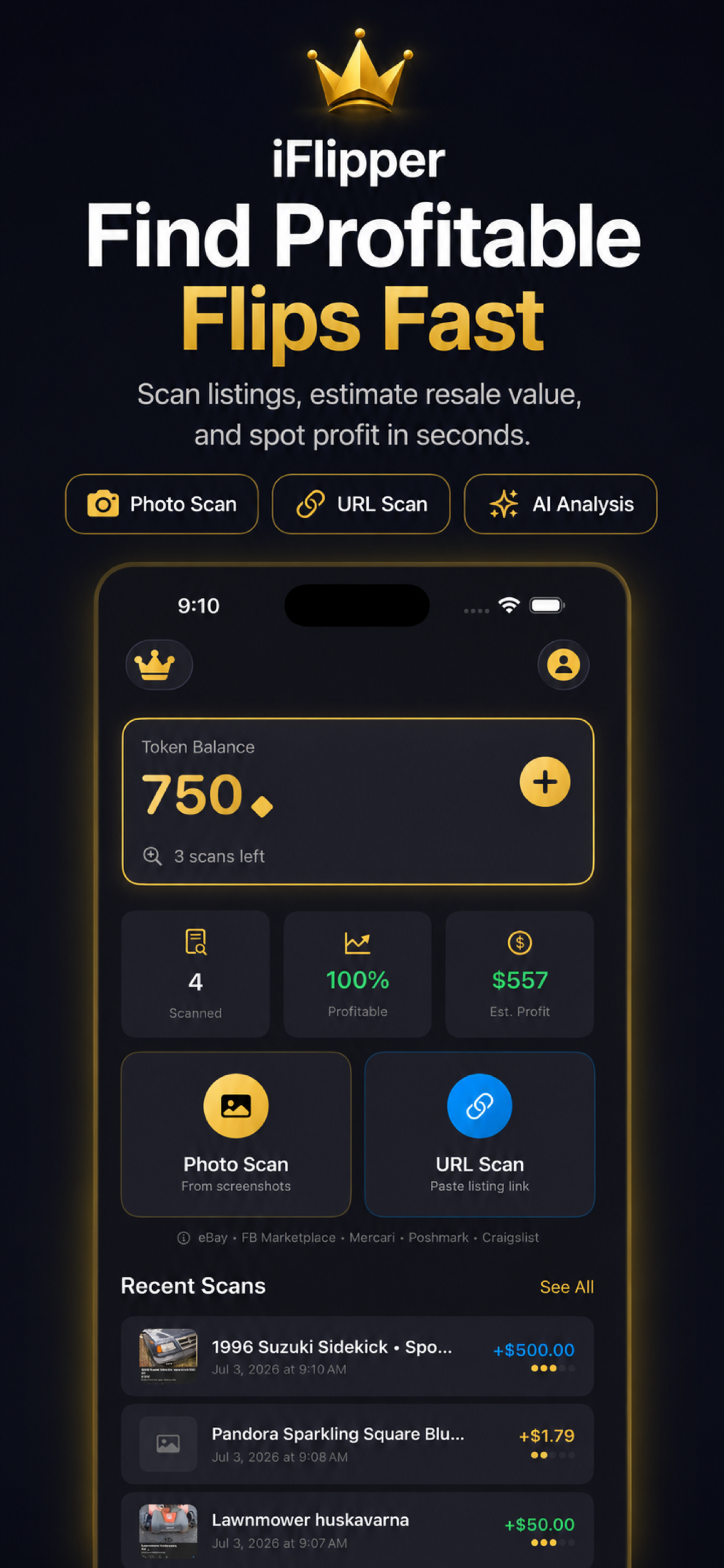 iFlipper: AI Resale Analyzer screenshot 1
