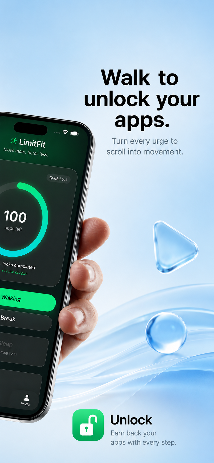 Limit Fit: Walk to Unlock Apps screenshot 5